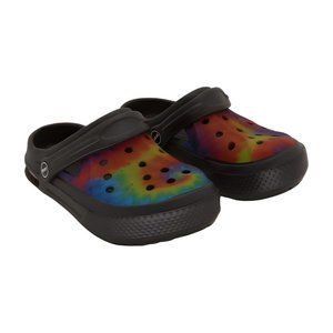 Ceville Black & Blue Multicolor Tie-Dye Perforated Clog Womens Shoes Size EU 36